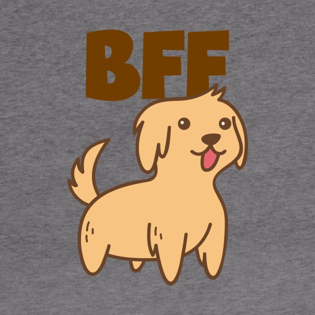 BFF Dog Cute Puppy Dog Lover Gift Adorable Cuddle Best Friend Gift for Dog Mom Dog Dad by mattserpieces